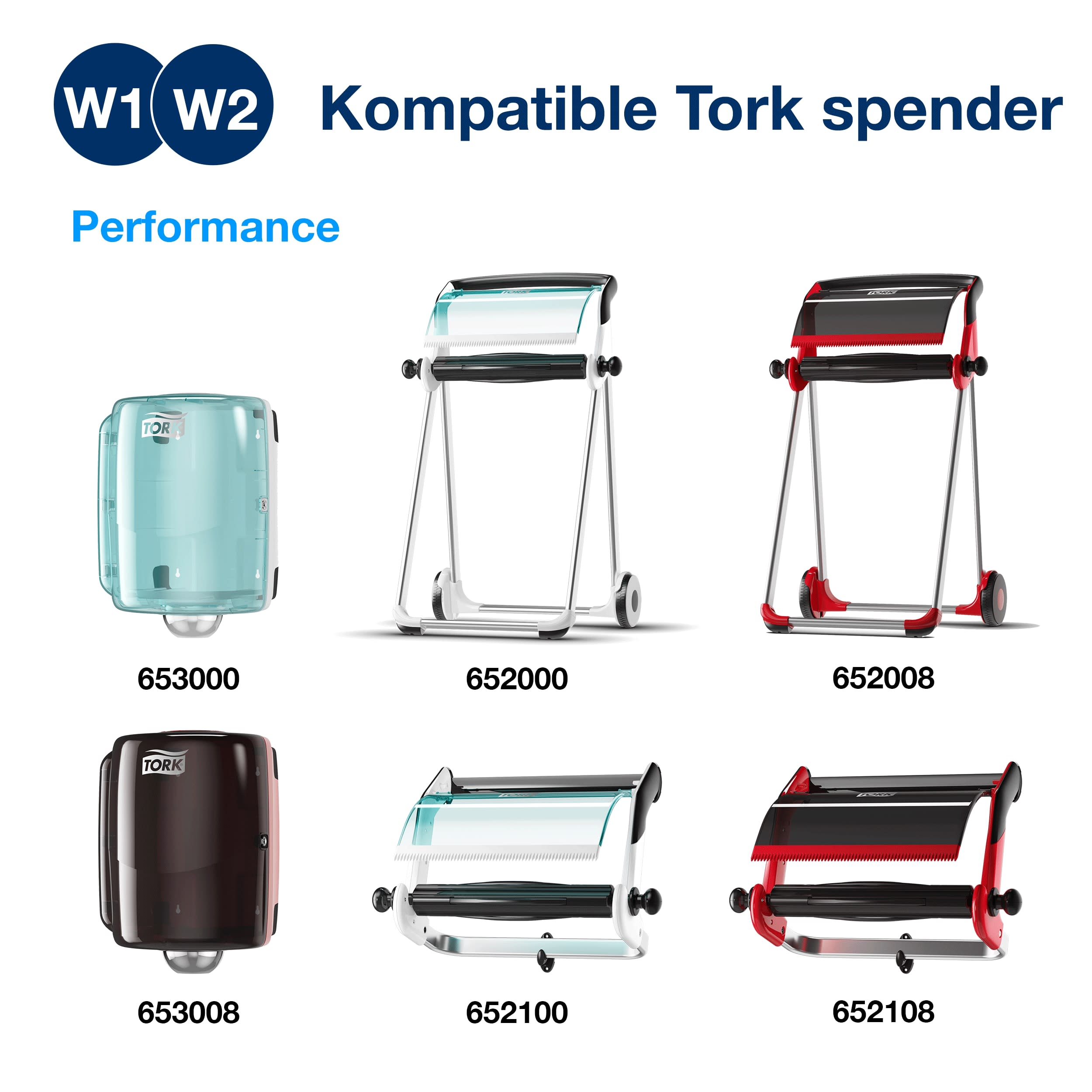 Tork extra starke Industrie Papierwischtücher blau 