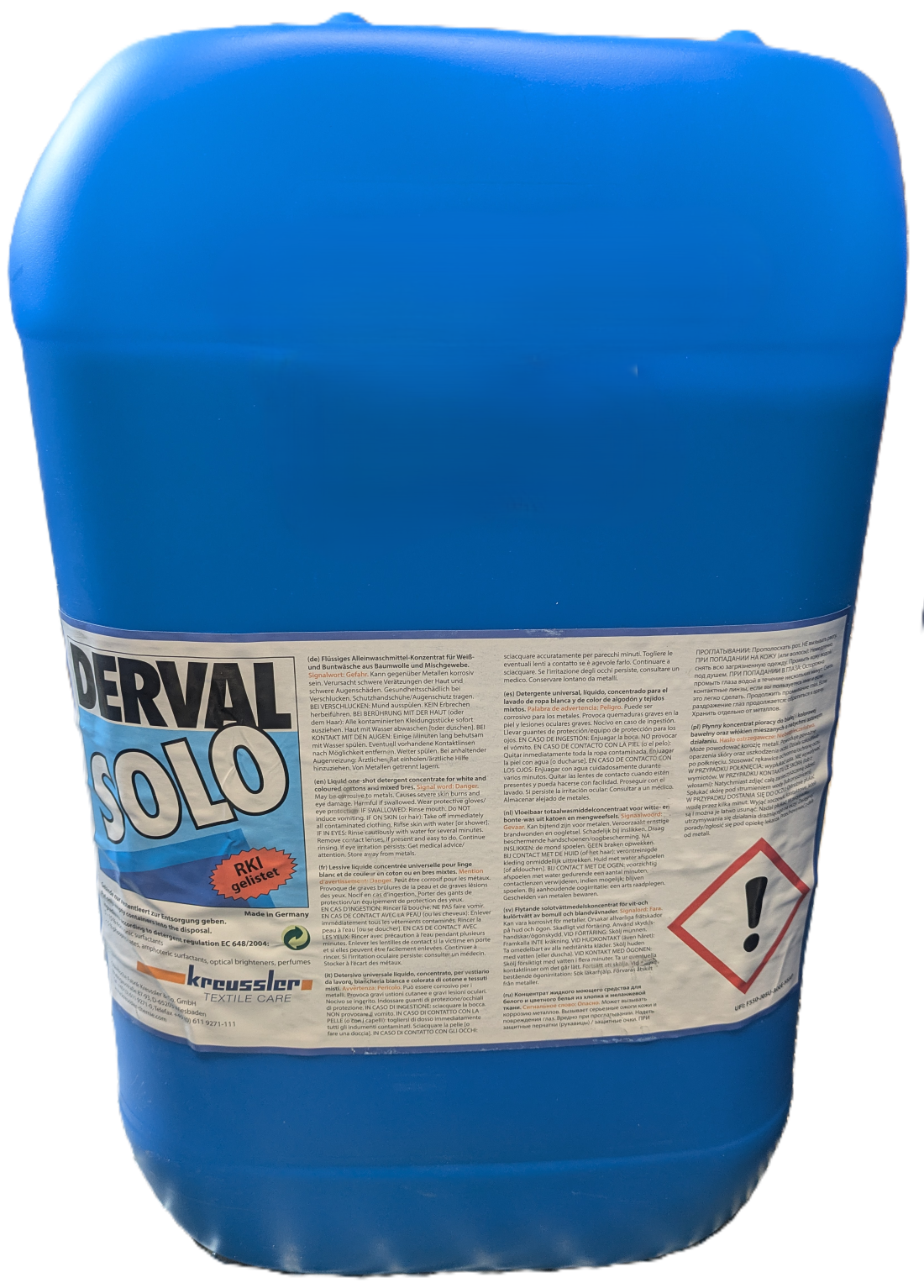 Derval Solo flüssig für Weiß-Buntwäsche 28kg