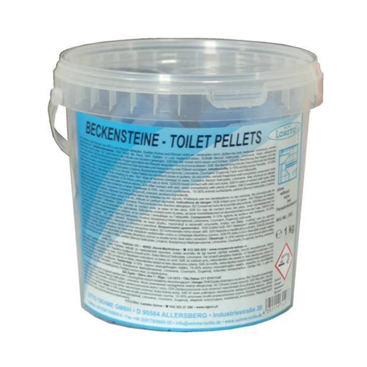 Beckensteine blau 1kg