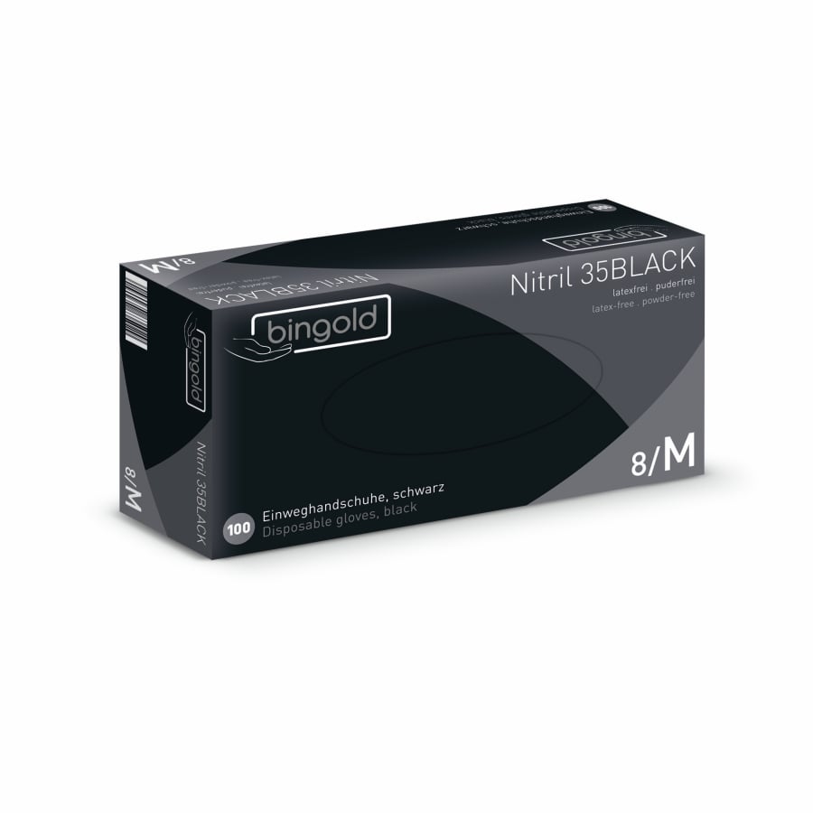 Nitrilhandschuh M schwarz