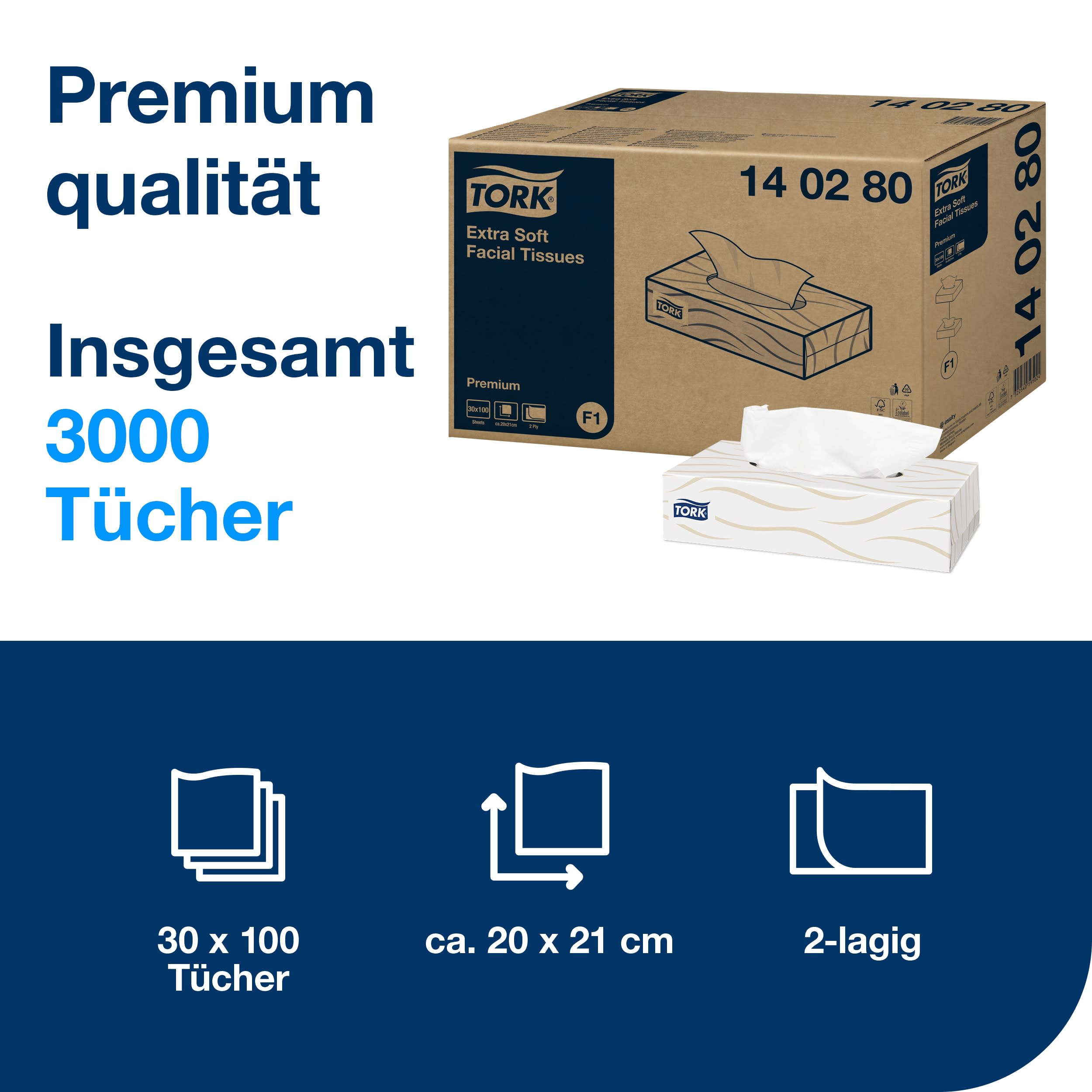 Tork extra weiche Kosmetiktücher