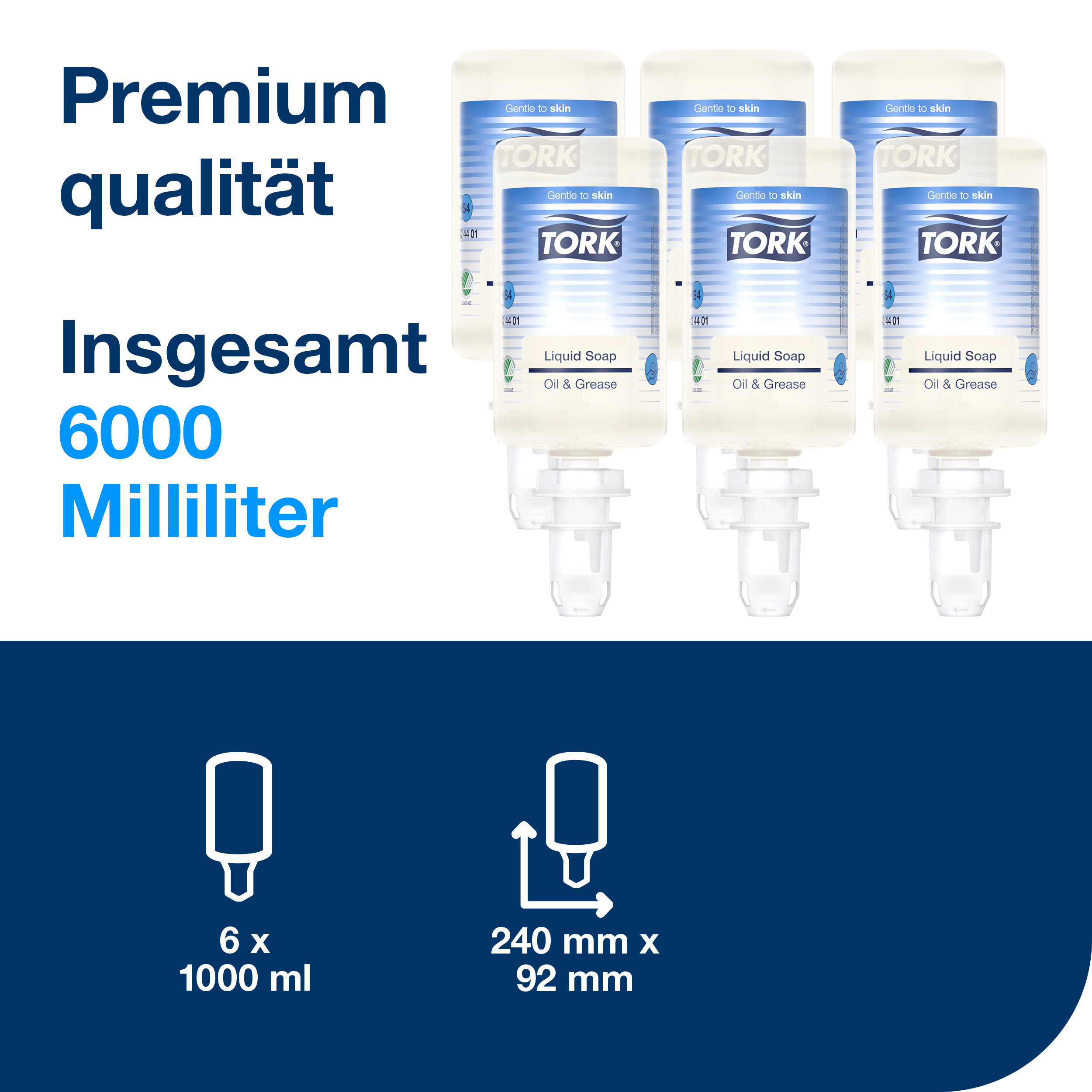 Tork fettlösende Flüssigseife 1L