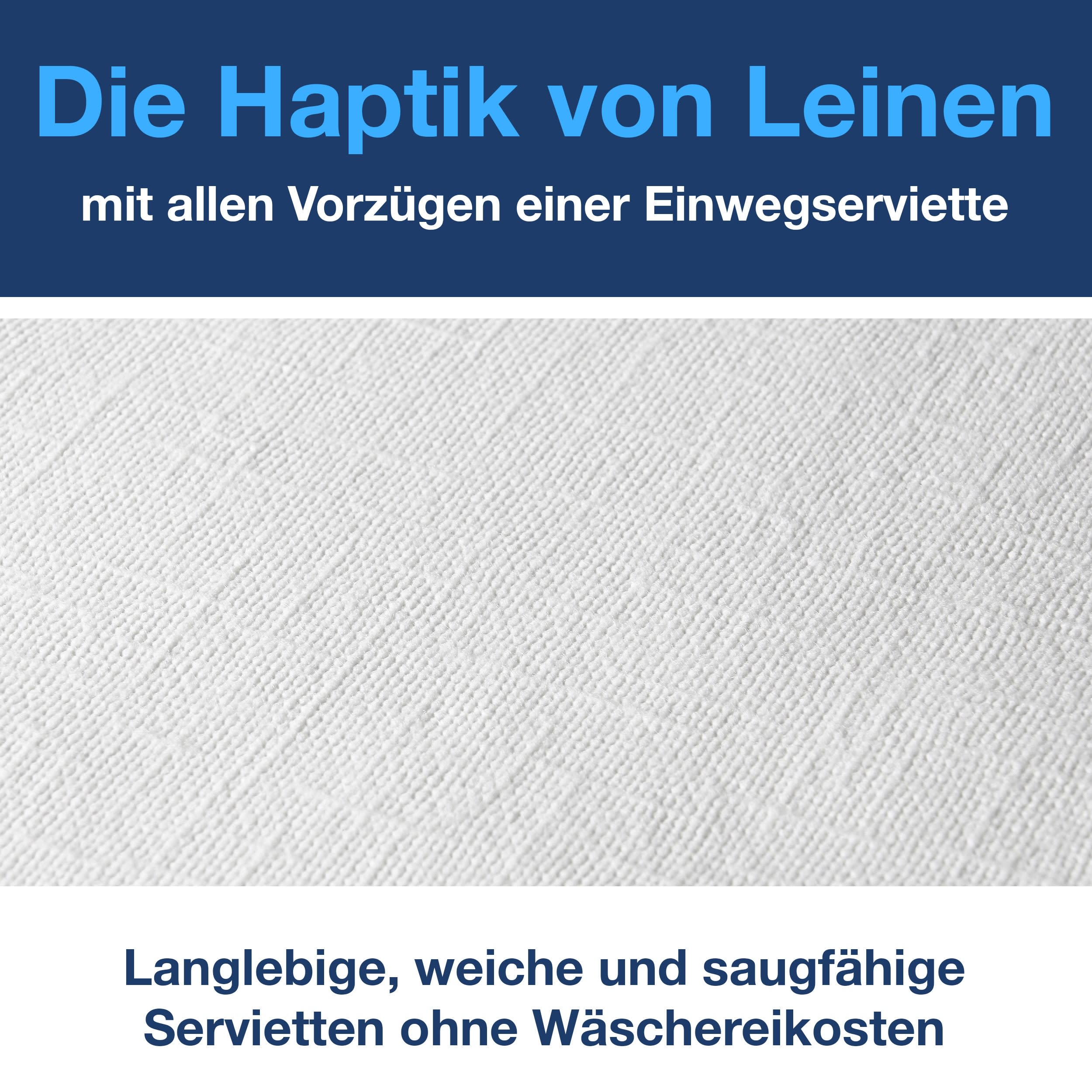 Tork Dinnerservietten LinStyle weiß 39cm 1/4F