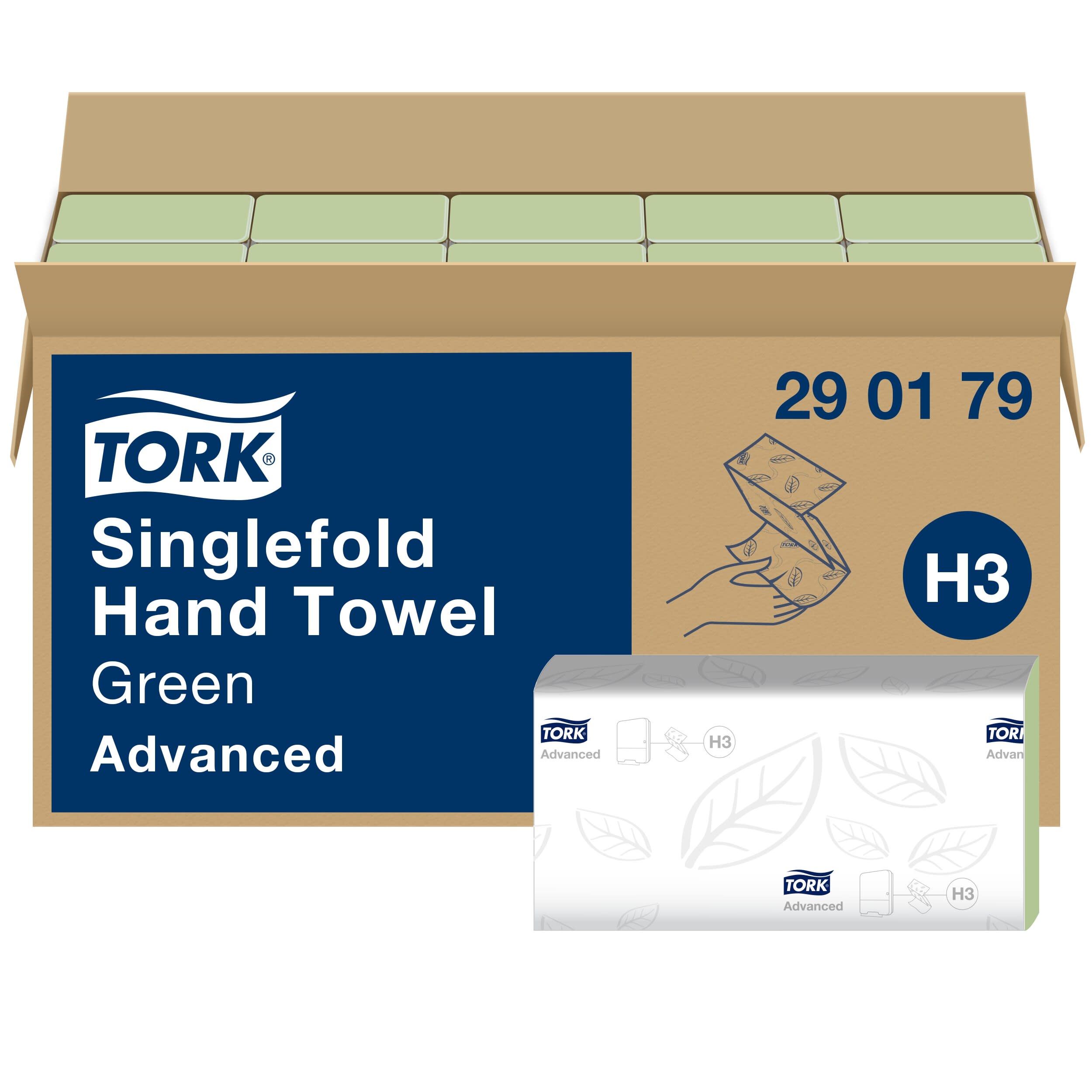 Tork grüne Zickzack Handtücher 2lg