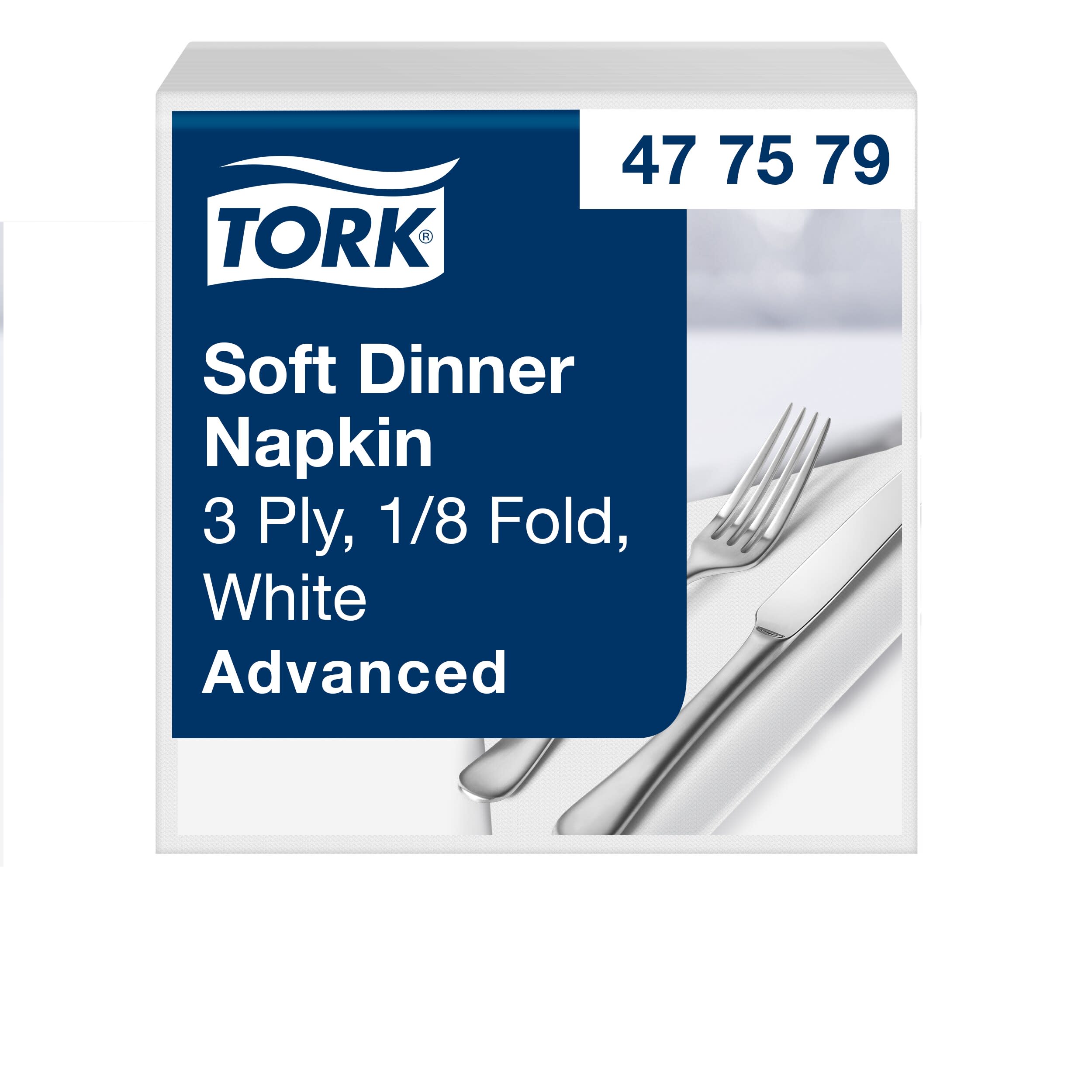 Tork Dinnerservietten Soft weiß 3lg 39cm 1/8F
