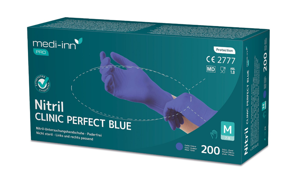 Nitrilhandschuh Clinic Perfect L blau