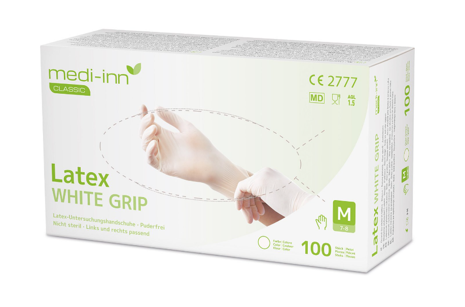 Latexhandschuh Medi-Inn M weiß