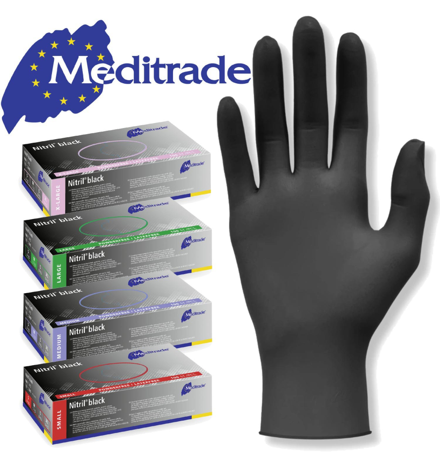 Nitrilhandschuh L schwarz
