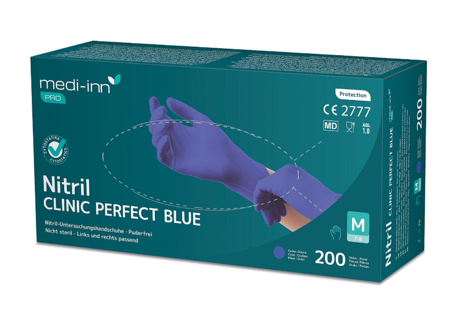 Nitrilhandschuh Clinic Perfect XL blau